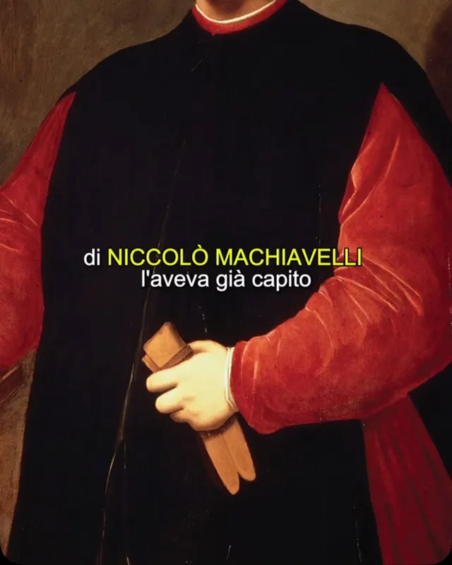 Machiavelli aveva intuito qualcosa di estremamente contemporaneo.